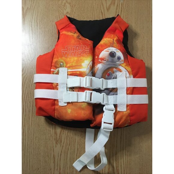 Kids Boys Life Jacket Star Wars Sea Squirts Adjustable Weight 30-50lbs - Picture 1 of 9